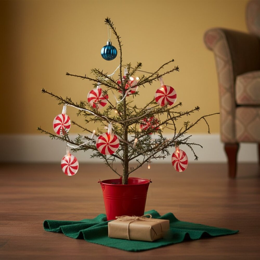 ASHLAND PEPPERMINT CANDY CHRISTMAS KITSCH ICON STRING LIGHTS - RARE